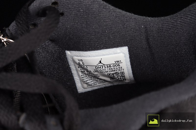 Air Jordan 4 Retro SE Black Canvas "Black and Light Steel" (5)