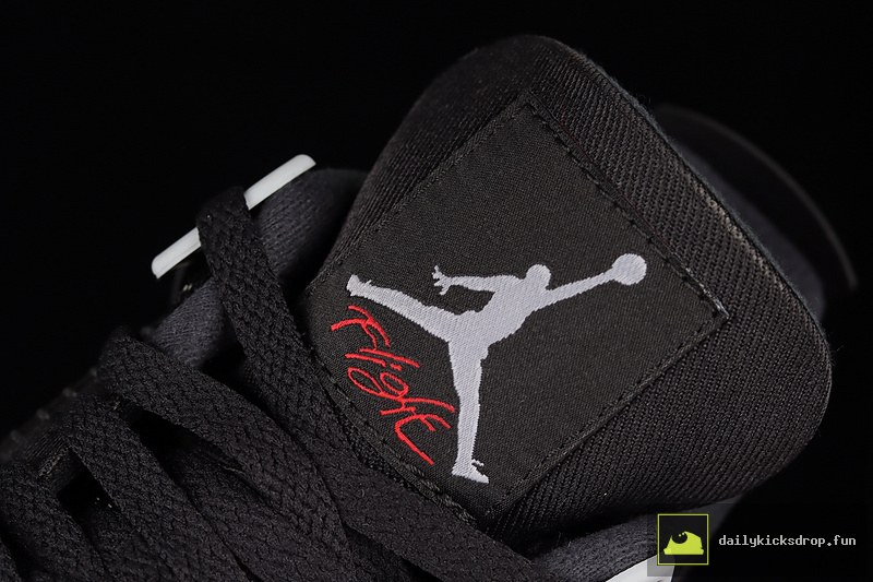 Air Jordan 4 Retro SE Black Canvas "Black and Light Steel" (8)