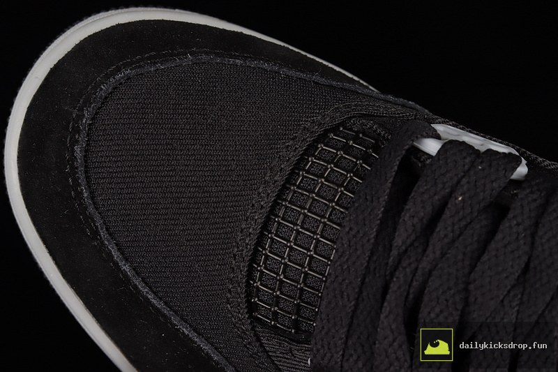 Air Jordan 4 Retro SE Black Canvas "Black and Light Steel" (9)