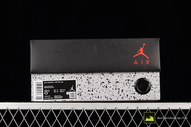 Air Jordan 4 Retro SE Black Canvas "Black and Light Steel" (11)