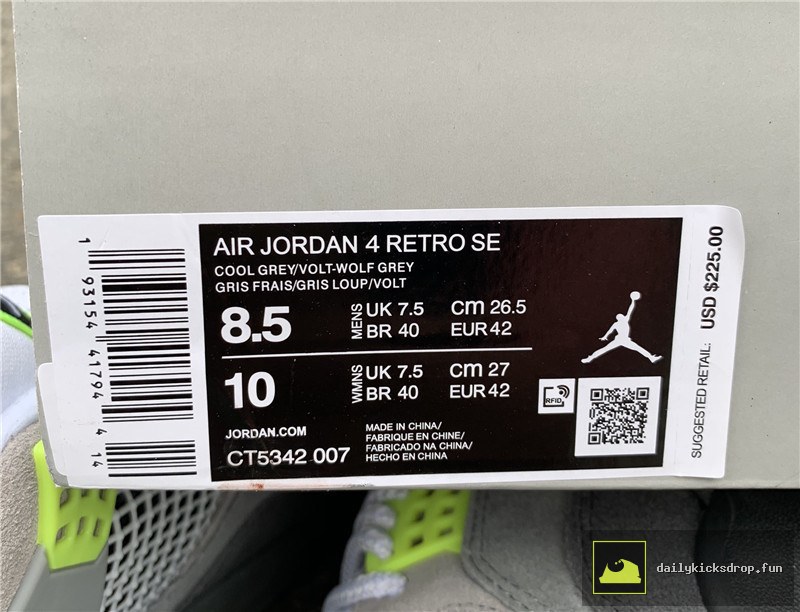 Air Jordan 4 Retro SE "Neon" (4)